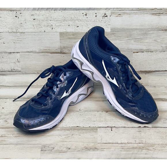 Mizuno Mens Wave Unite 2 Running Shoe Navy & White US SIZE 6.5 NWOB - Picture 1 of 8